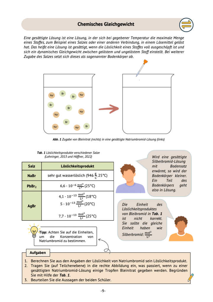 Themenband 1 Chemisches Gleichgewicht und Säure-Base-Gleichgewichte